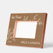 Freunde Blume Besties Custom Wood Picture Frames Geätzte Rahmen (Links)