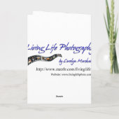 Freunde bringen Musikkarte mit Feiertagskarte (Rückseite)