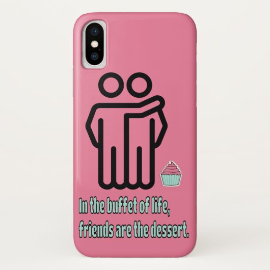 Freunde Case-Mate Barely iPhone X Hülle (Rückseite)