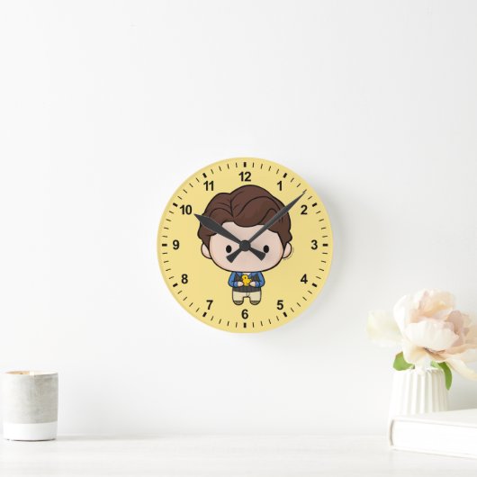 FREUNDE™| Chandler Chibi Runde Wanduhr (Zuhause)