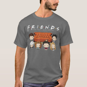 Freunde Chibi Charaktere Central Perk Kaffee Shop T-Shirt