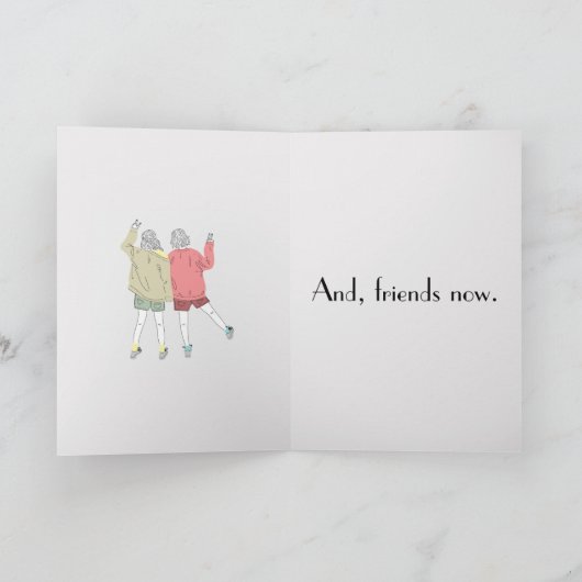 FREUNDE DANN & JETZT KARTE (Innenseite)