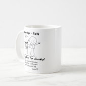 Freunde der Ewigkeit Kaffeetasse (Vorderseite Links)