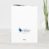 Freunde der Nelkenorange und Rosa Geburtstag Karte (Rückseite)