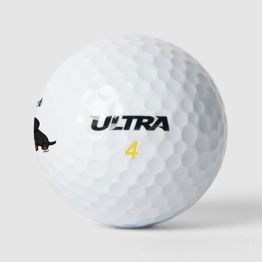 Freunde der personalisierten Dackel 2 Golfball (Logo)
