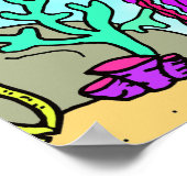 Freunde der personalisierten Meerjungfrau und Meer Poster (Ecke)