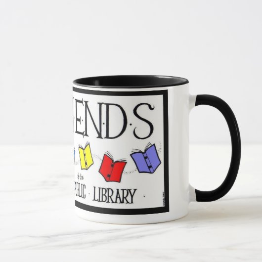 Freunde der Rahway allgemeine Bibliotheks-Tasse Tasse (Rechts)