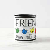 Freunde der Rahway allgemeine Bibliotheks-Tasse Tasse (Zentrum)