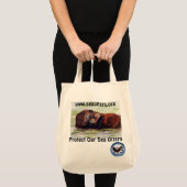 Freunde der Seeotter-Bio BaumwollTasche Tragetasche (Vorderseite (Produkt))