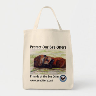 Freunde der Seeotter-Bio BaumwollTasche Tragetasche