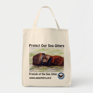 Freunde der Seeotter-Bio BaumwollTasche Tragetasche