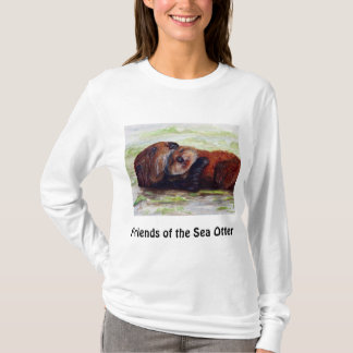 Freunde der Seeotter-langen Hülsen-Shirt-Frauen T-Shirt