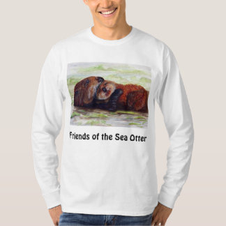 Freunde der Seeotter-langen Hülsen-Shirt-Männer T-Shirt