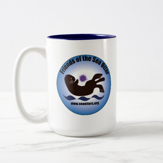 Freunde der Seeotter-Tasse #2 Zweifarbige Tasse (Links)