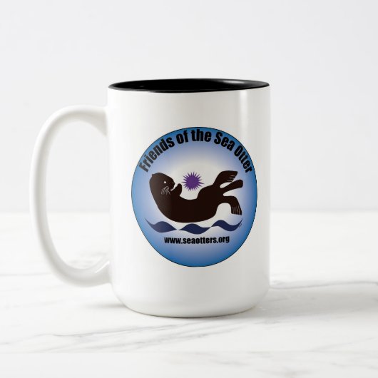 Freunde der Seeotter-Tasse Zweifarbige Tasse (Links)