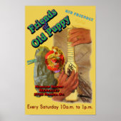 Freunde des alten Puppy-Posters Poster (Vorne)