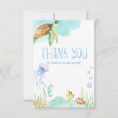 Freunde des charmanten Unterseeraums Vielen Dank Dankeskarte (Vorderseite)