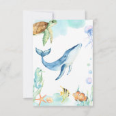 Freunde des charmanten Unterseeraums Vielen Dank Dankeskarte (Rückseite)