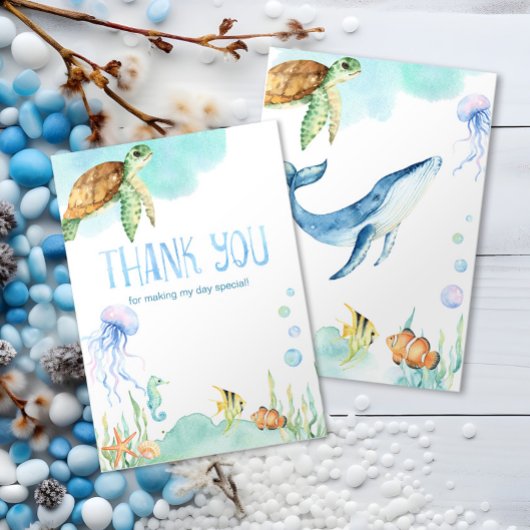 Freunde des charmanten Unterseeraums Vielen Dank Dankeskarte