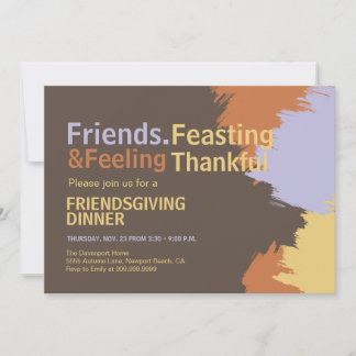 Freunde des fettgedruckten typografischen Erntedan