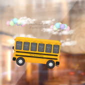 Freunde des Flying School-Busses mit Balloons 6 Fo Fensteraufkleber (Blatt 2)