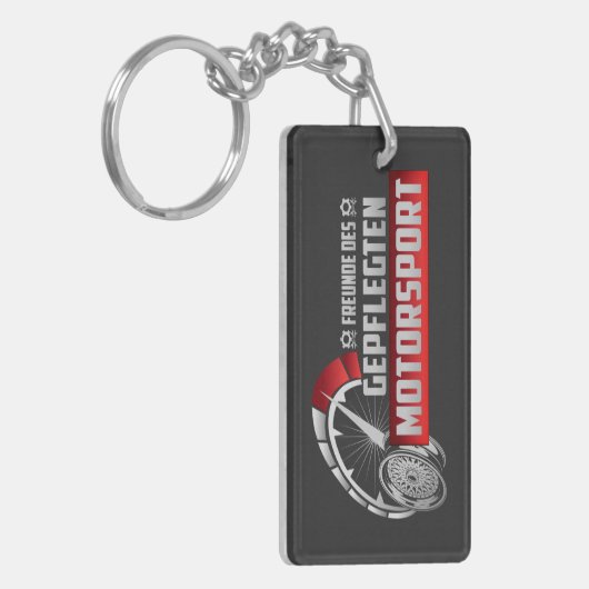 Freunde des gepflegten Motorsport Schlüsselanhänger (Vorderseite links)