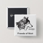 Freunde des Köterknopfes Button (Vorne & Hinten)