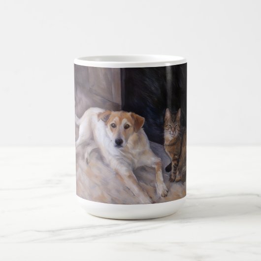 Freunde des Lebens Hunde und Katzen Tasse (Mittel)
