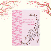 Freunde des Lebens Japanisch Inspiriert Blank Gruß Karte