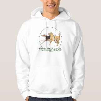 Freunde des Marktschreier-Feld-Logos auf einem Hoodie