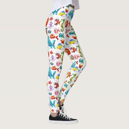 Freunde des Meeres Leggings (Rechts)
