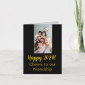 Freunde des neuen Jahres Grüße Freundschaft Karte (Vorderseite)