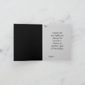 Freunde des neuen Jahres Grüße Freundschaft Karte (Innenseite)