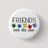 Freunde des Rahway Bibliotheks-Knopfes Button (Vorderseite)
