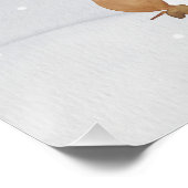 Freunde des Schneemans und des Winterwaldes Poster (Ecke)