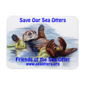 Freunde des Sea Otter Magnet (Horizontal)