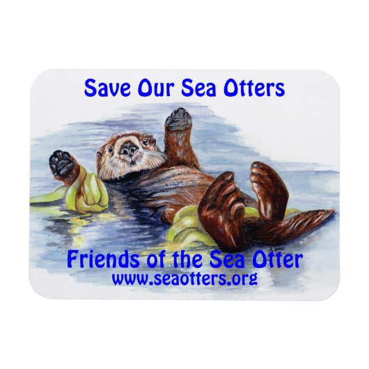 Freunde des Sea Otter Magnet (Horizontal)
