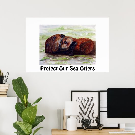 Freunde des Sea Otter Poster (Heimbüro)