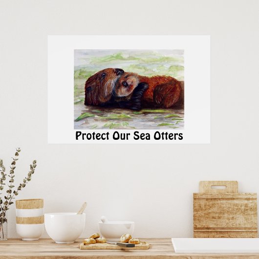 Freunde des Sea Otter Poster (Küche)