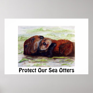 Freunde des Sea Otter Poster