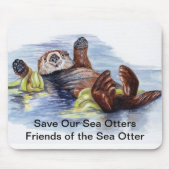 Freunde des Seeotters Mousepad (Vorne)