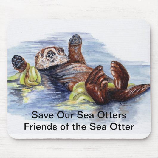 Freunde des Seeotters Mousepad (Vorne)