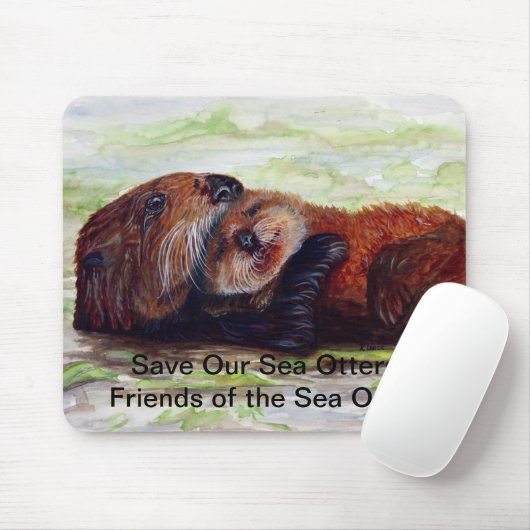 Freunde des Seeotters Mousepad #2 (Mit Mouse)
