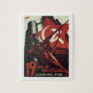 Freunde des sowjetischen Union_Propaganda Plakats Puzzle