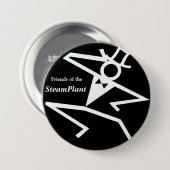 Freunde des SteamPlant Logos IV Button (Vorne & Hinten)