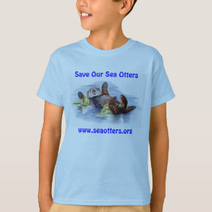 Freunde des T-Shirts des Seeotter-Kindes