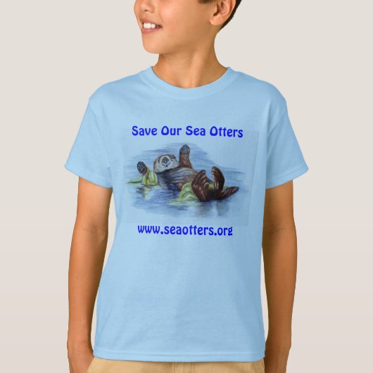 Freunde des T-Shirts des Seeotter-Kindes (Vorderseite)