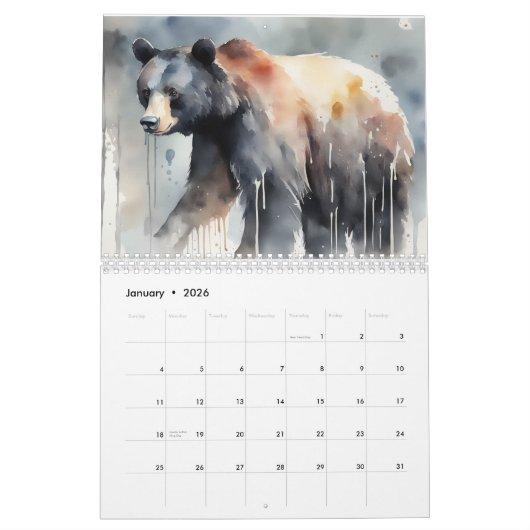 Freunde des Wasserfarbenwaldes Kalender (Jan 2026)