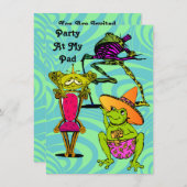 Freunde des Wiedersehen-Party bei den Einladungen  (Vorne/Hinten)