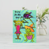 Freunde des Wiedersehen-Party bei den Einladungen  (Stehend Vorderseite)